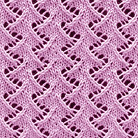 Eyelet Lace 39: Zig Zag | Knitting Stitch Patterns.