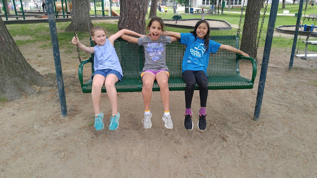 kids on swing