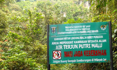 Air Terjun Putri Malu Juku Batu Banjit Way Kanan Lampung