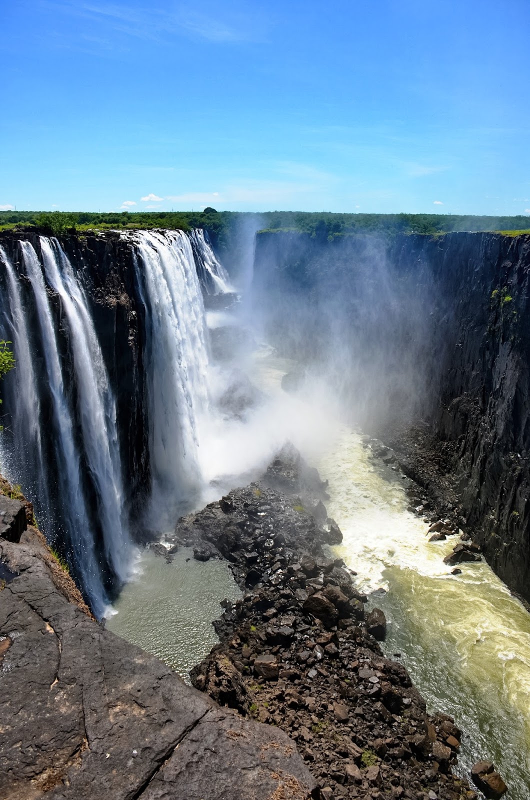 30+ Waterfall Africa Devil Pool Background
