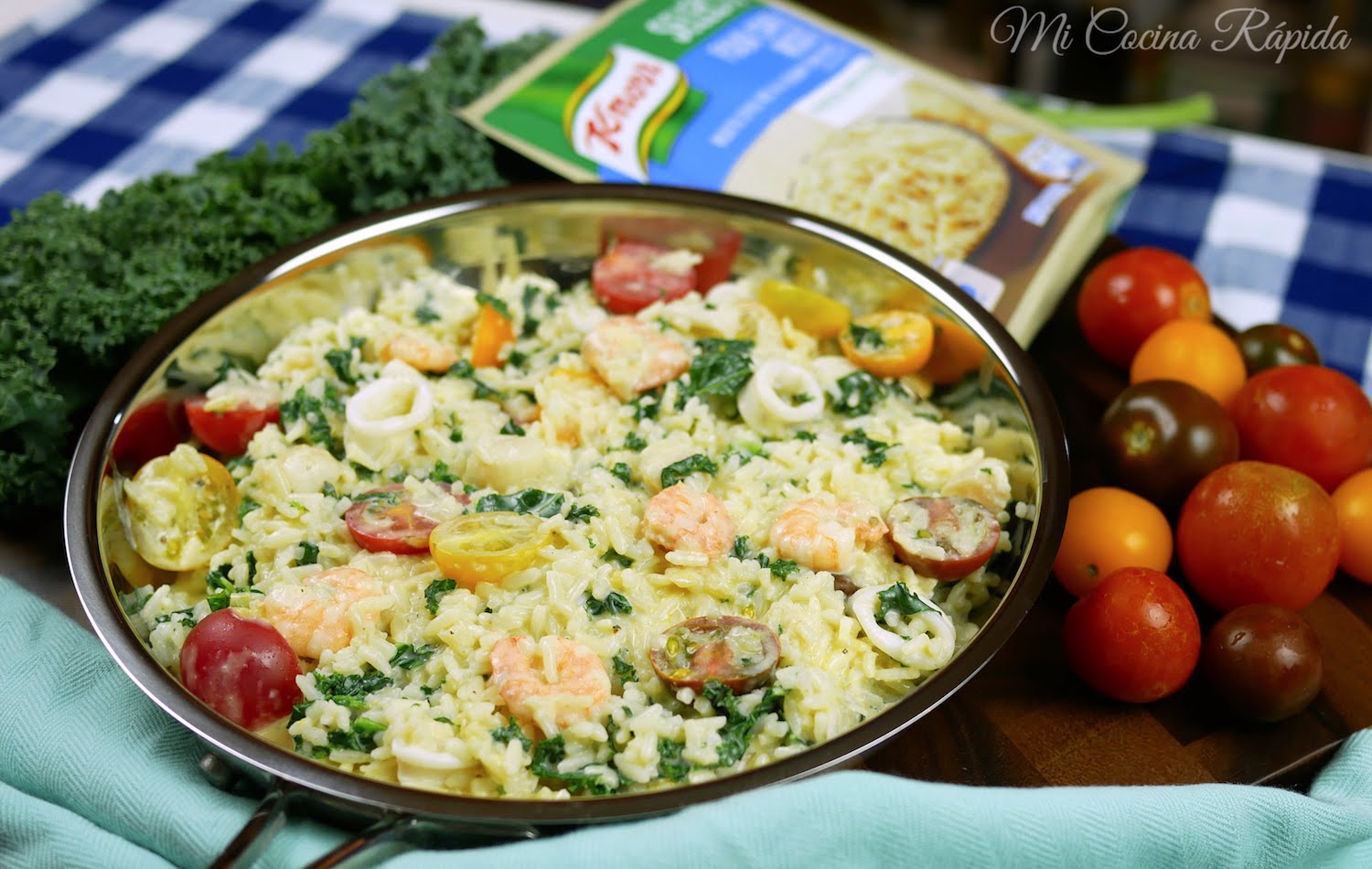 Risotto de Mariscos al Ajo Mi Cocina Rápida