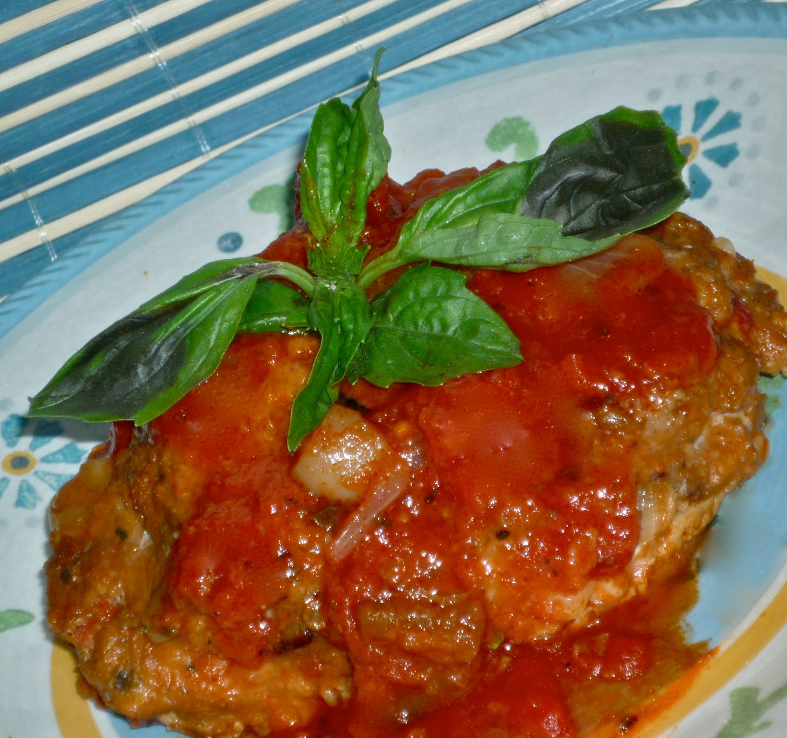 Caprese Turkey Meatloaf...Featuring Rao's Garden Vegetable Sauce Cafe