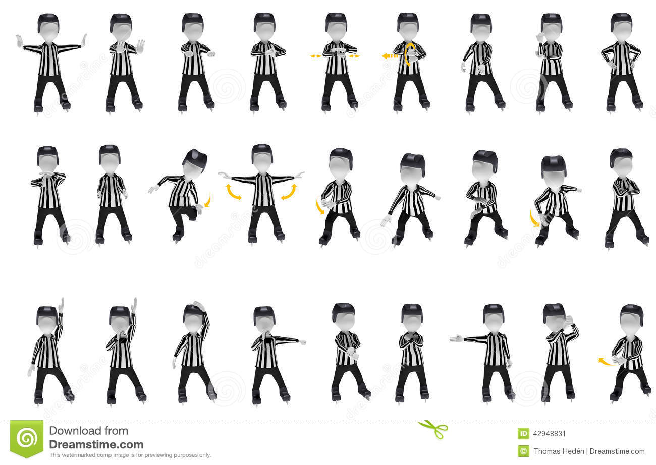 Basketball Referee Hand Signals Numbers