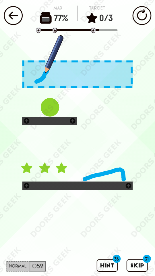 Draw Here Level 52 Doors Geek