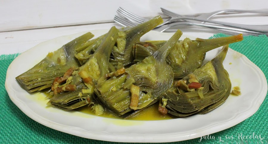 Alcachofas a la cerveza