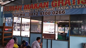 Rumah makan gratis di bogor bagikan 200 porsi setiap harinya.
