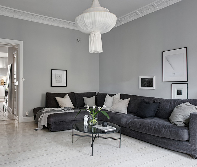 Homes to Inspire | Grey, White + Striped