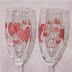 Valentine's day wine glass