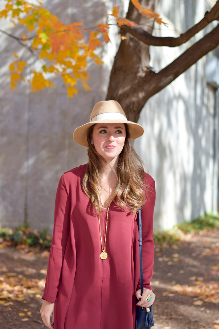 maroon dress nordstrom