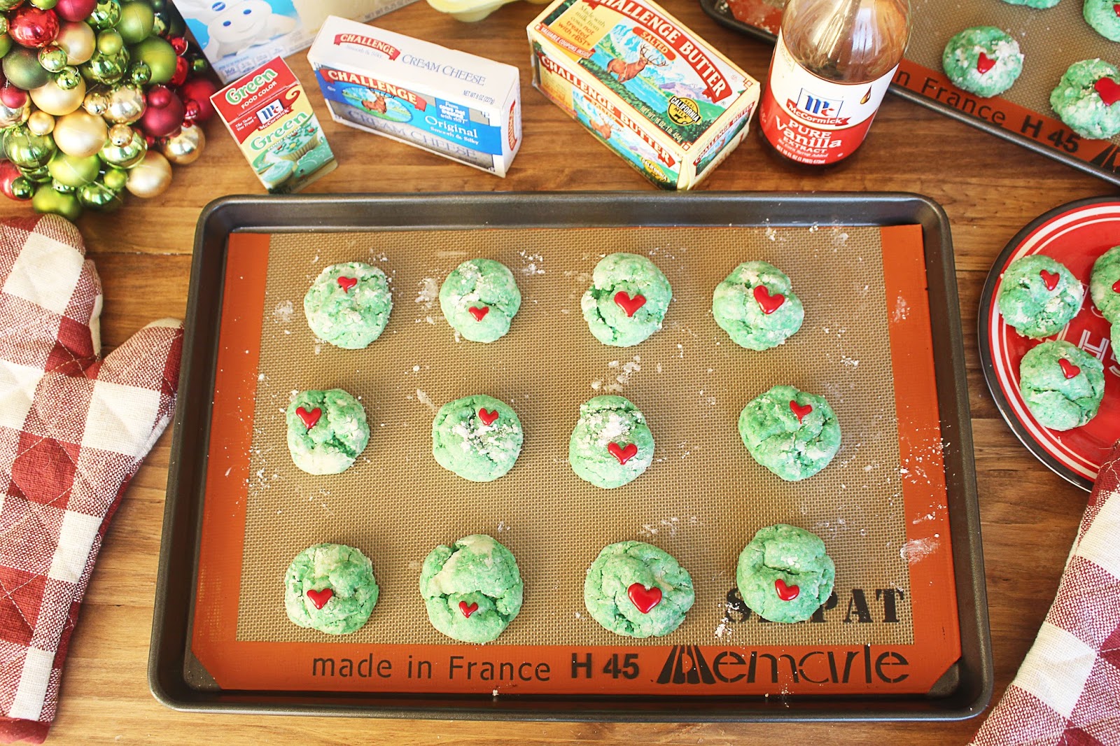 Kylee's Kitchen Grinch Gooey Butter Cookies