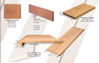 Wood Stairs and Rails and Iron Balusters: Treads and Risers