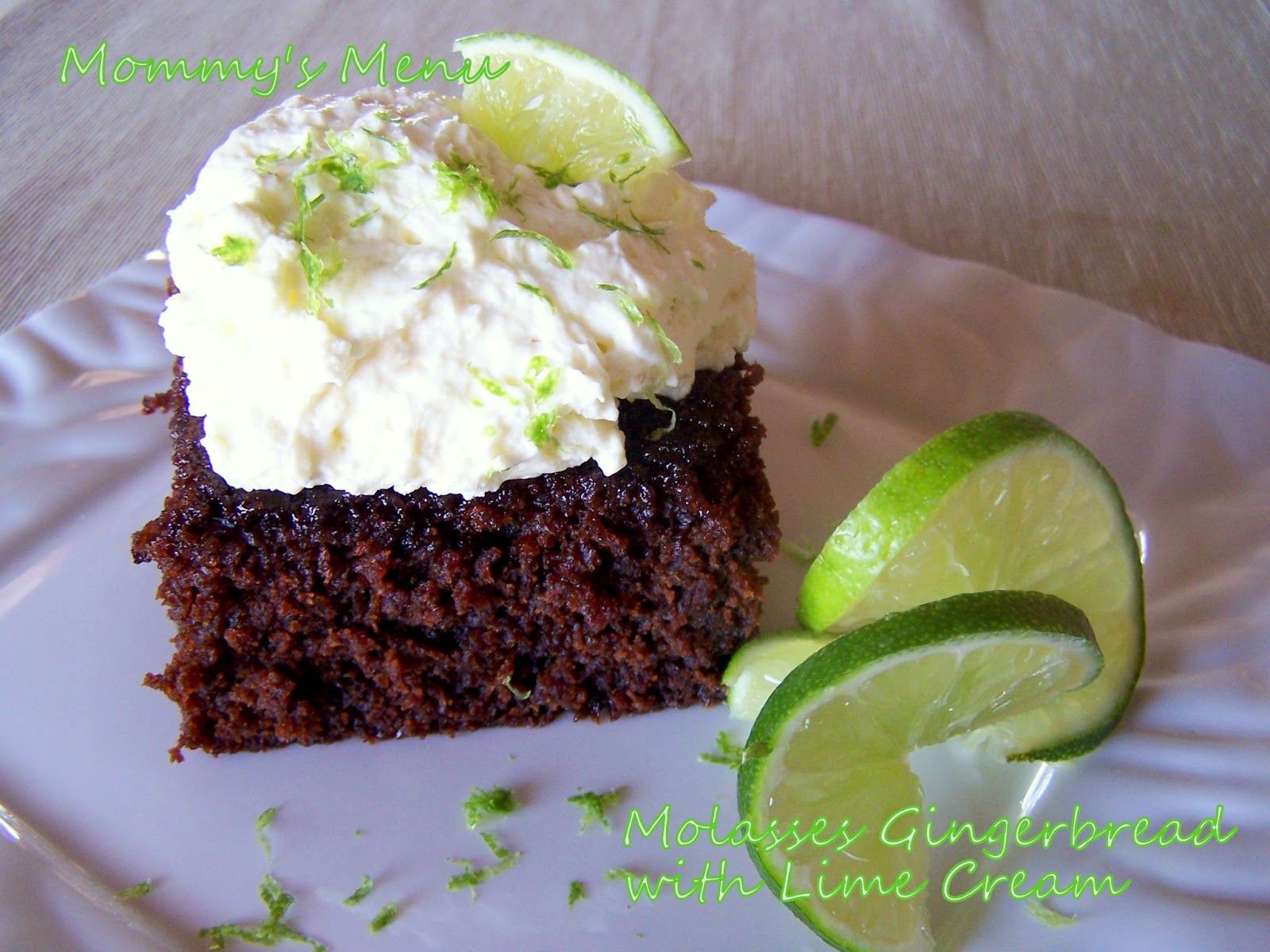 Mommy S Menu Src Molasses Gingerbread With Lime Cream Images, Photos, Reviews