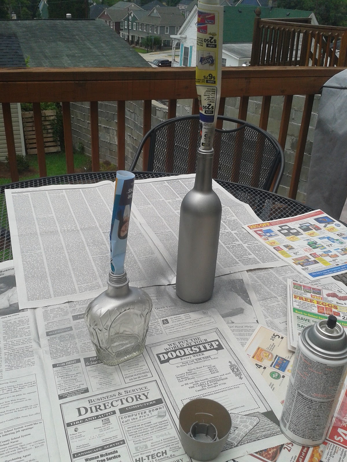 Our Minimal Mansion The day I discovered stainless steel spray paint...