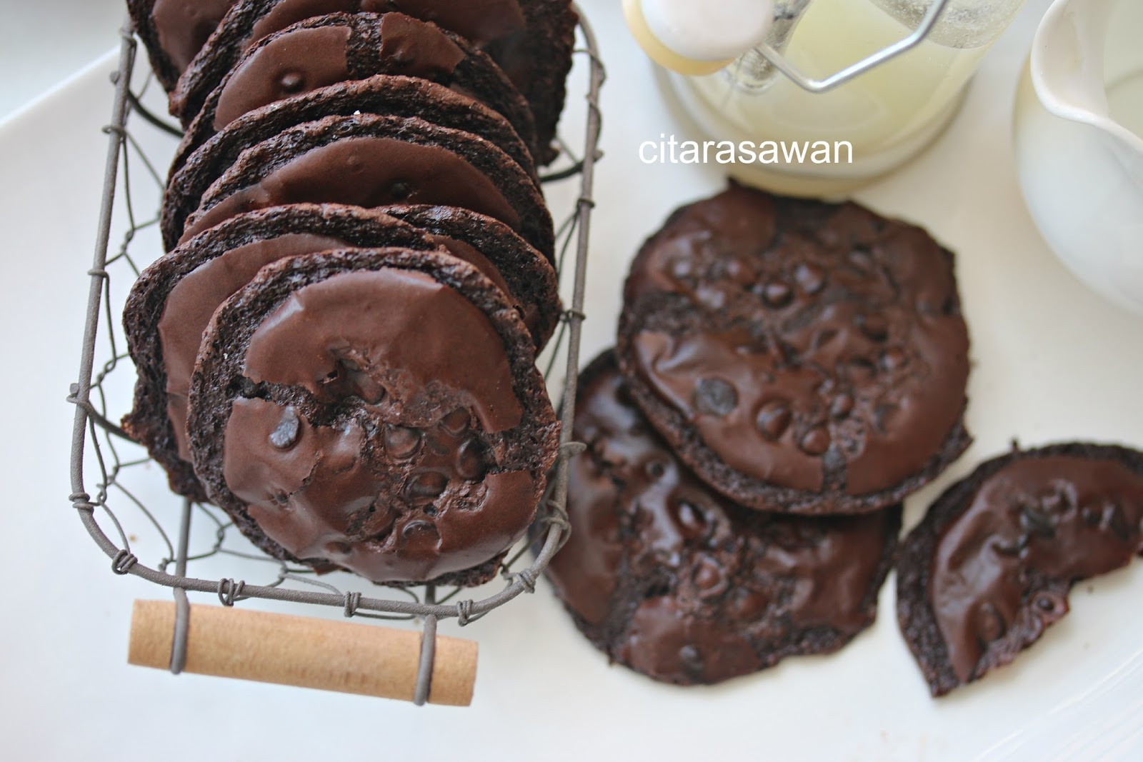 Fudge Chocolate Chip Cookies ~ Resepi Terbaik