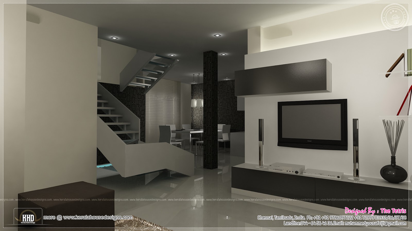 Interior design renderings by Tetris Architects, Chennai | House Design