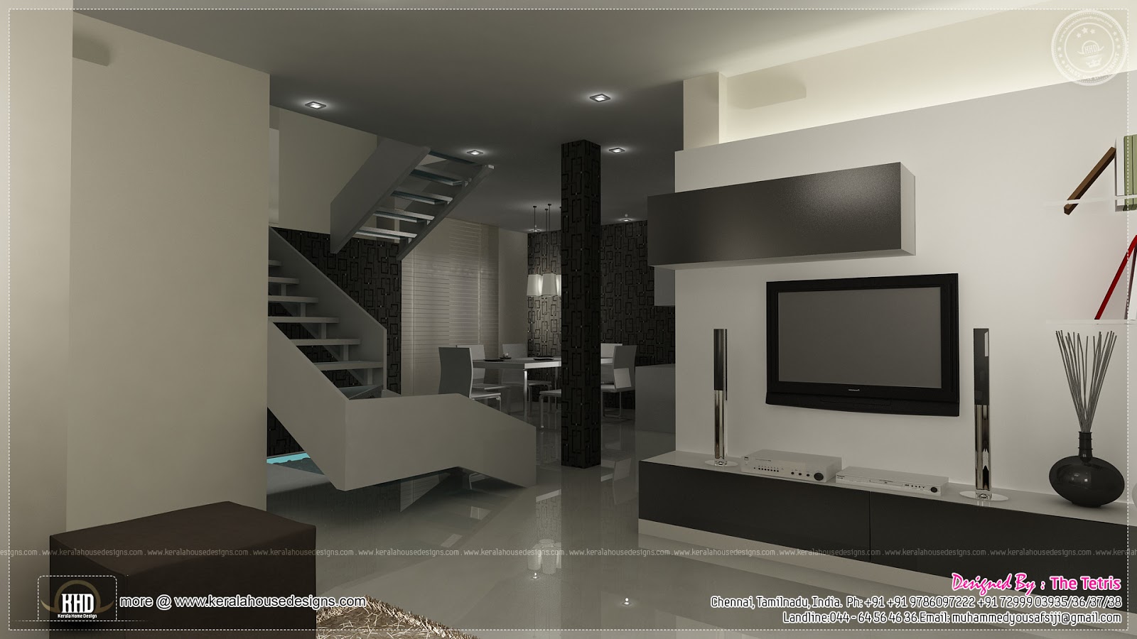 Interior Design Renderings By Tetris Architects Chennai Kerala