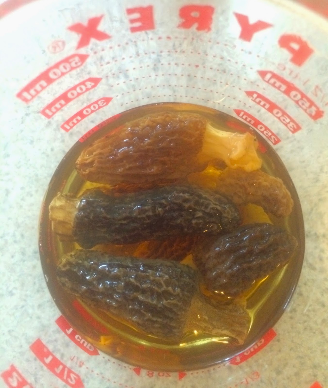 The Baked Alaska Project Morels in a Sherry Cream Sauce with Asparagus