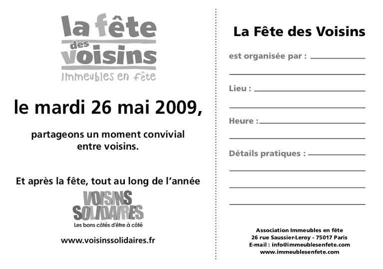 texte invitation fete des voisins