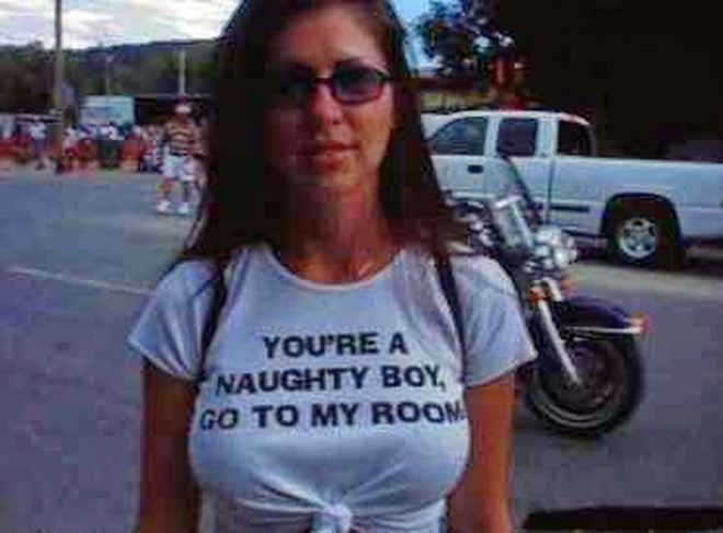 You're A Naughty Boy, Go To My Room T-shirt. PYGear.com