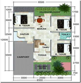 Gambar Denah Rumah Joglo Jawa - Desain Rumah Mesra
