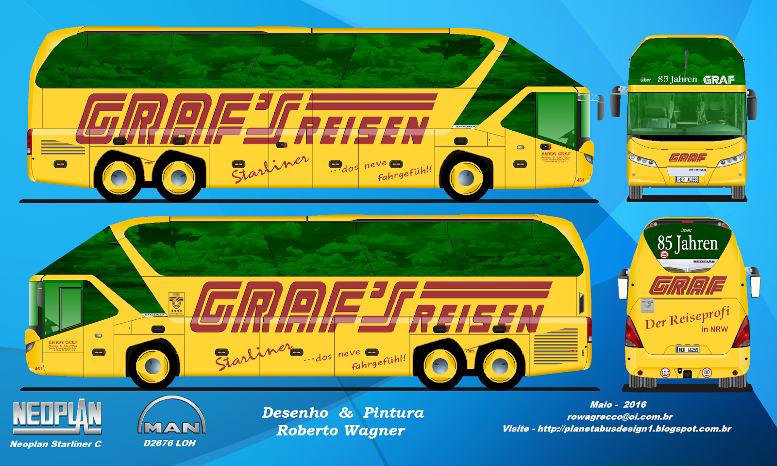 Planeta Bus Design Graf Reisen Neoplan Starliner C