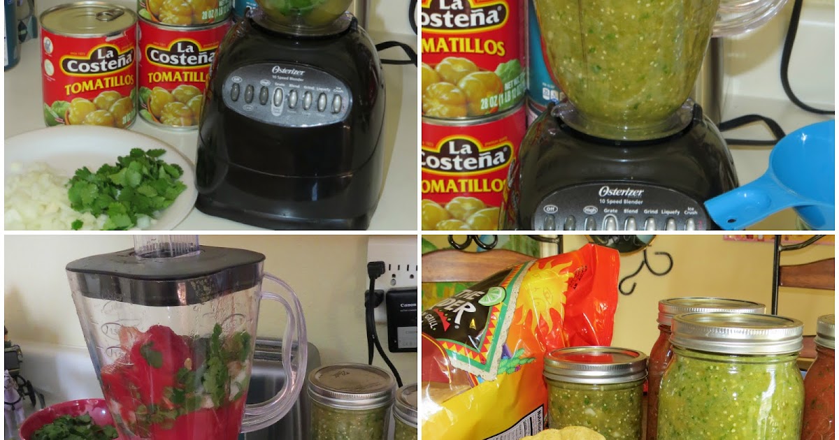 Texas Kirkwoods Canning Green Salsa Using Tomatillos