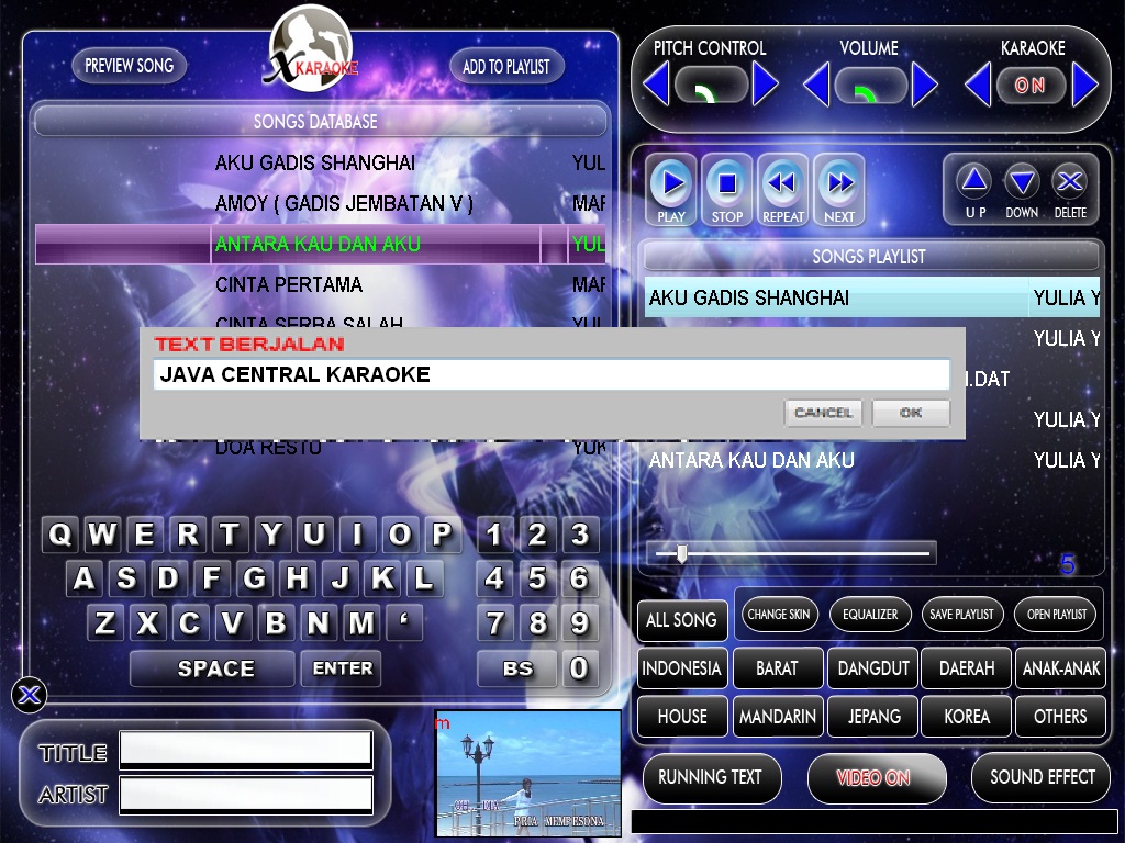 Song database. Song database