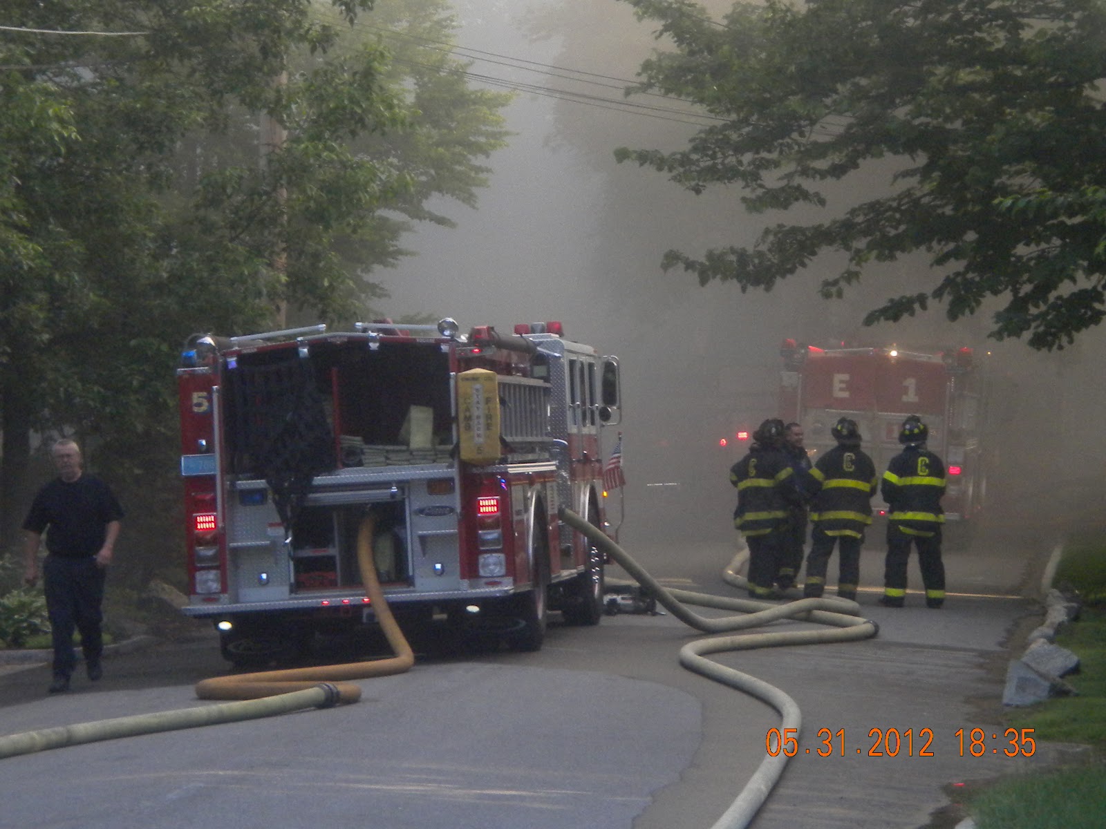 Matt's Emergency Service Photography 3Alarm Fire in Belmont Destroys Historic Home