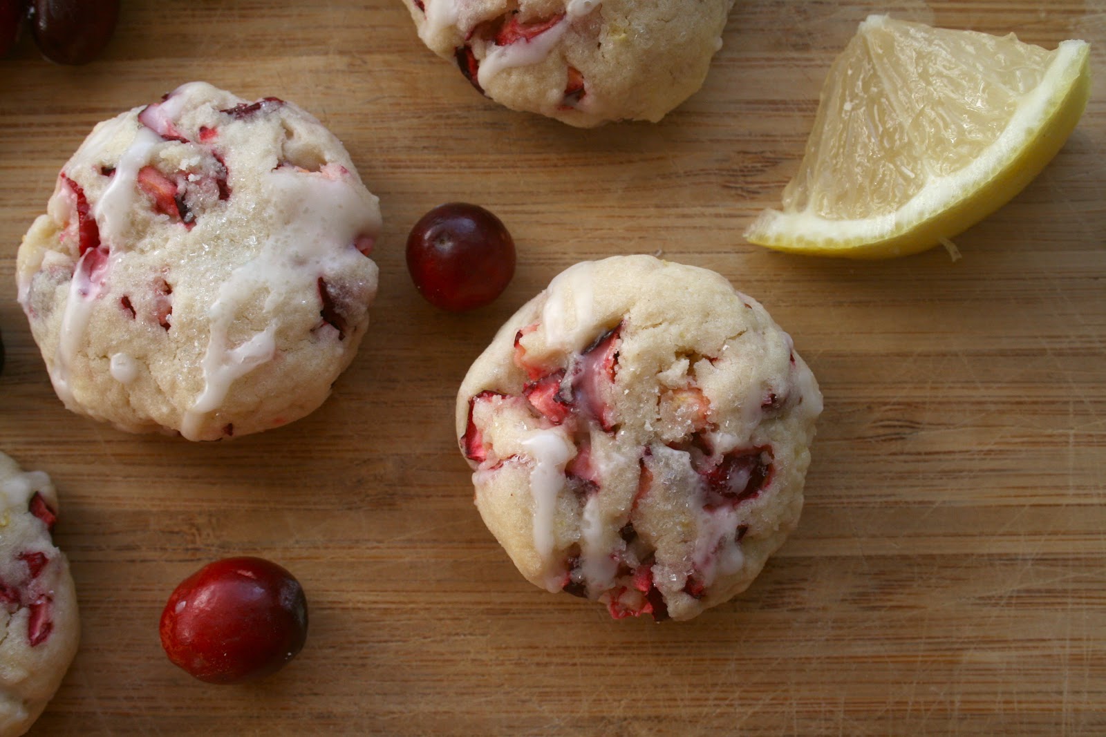Bake - a - holic: Fresh Cranberry Lemon Cookies