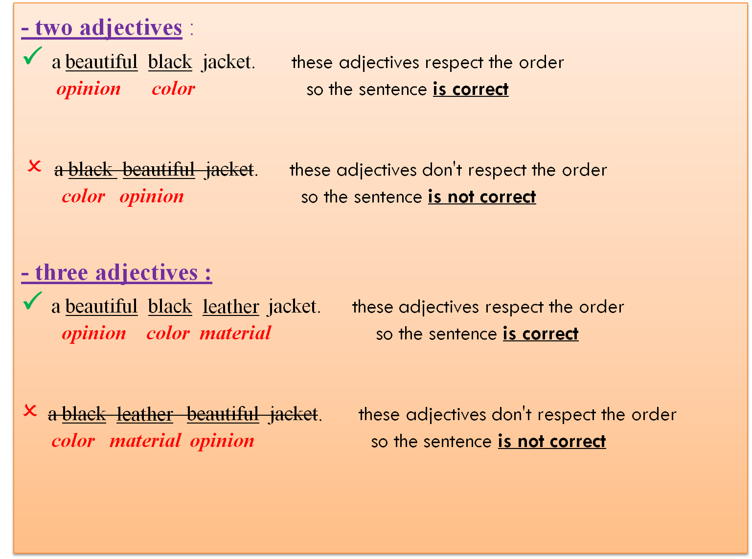 Put the adjectives the correct order. Opinion adjectives примеры. Age adjectives. Fact and opinion adjectives. Opinion adjectives and fact adjectives.