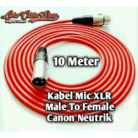 kabel mic 10 meter male to female kabel merah, jack canon neutrik kabel mic 10 meter male to female kabel merah, jack canon neutrik