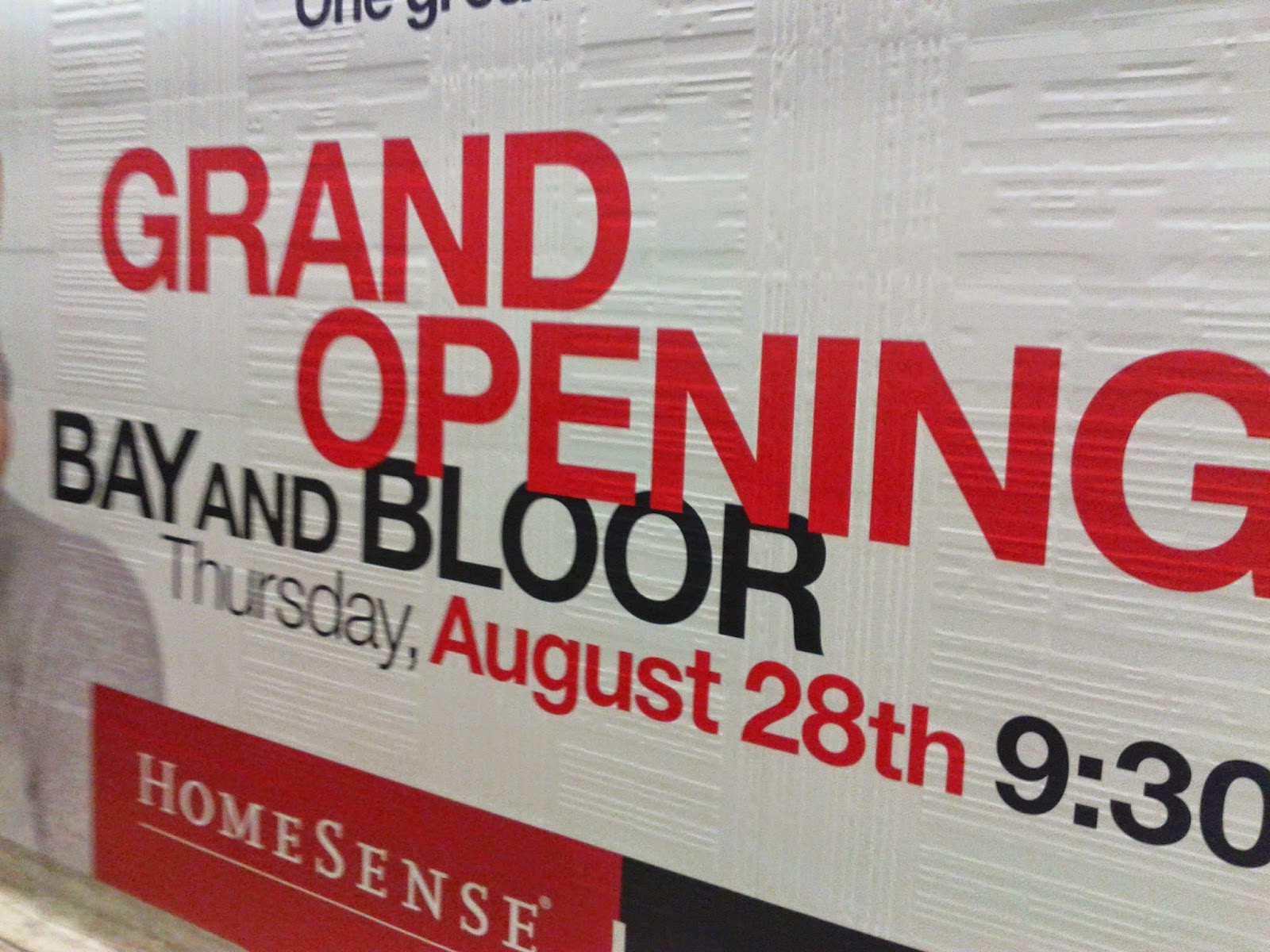 Toronto things Winners Homesense grand opening at Bay and Bloor August