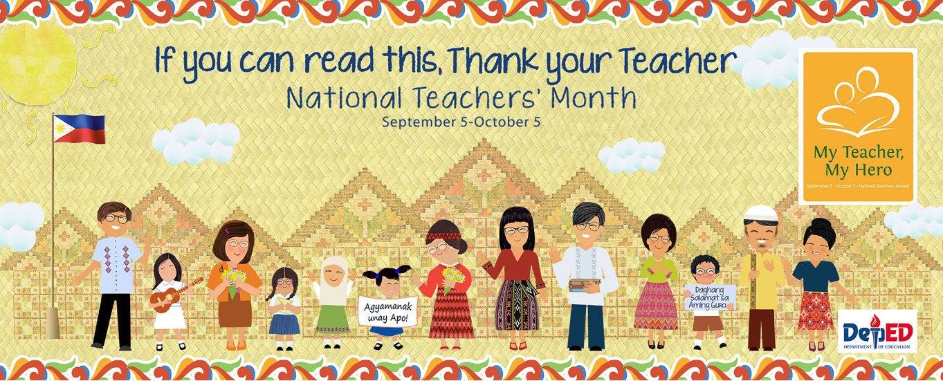 National Teachers' Month Tarpaulin & World Teachers' Day School Banner