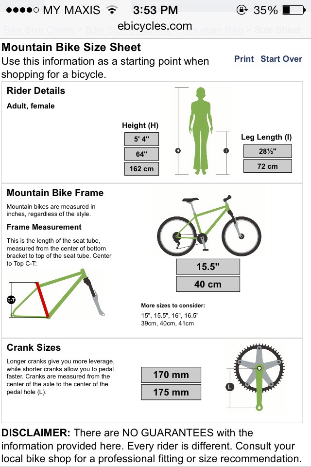 Cara ukur saiz frame mtb Clearance
