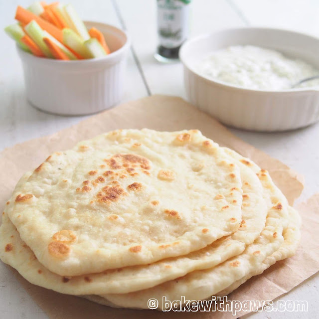 Greek Pita Bread BAKE WITH PAWS