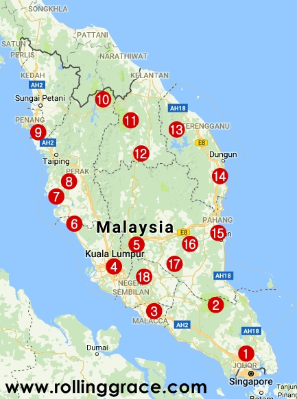 Travel Itinerary: The Ultimate Malaysian Road Trip / Rolling Grace