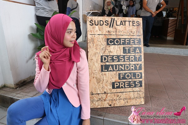 Cafe berkonsepkan Laundry di Suds And Lattes Mutiara Damansara