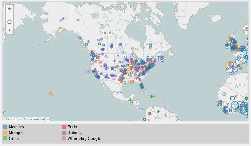 Interactive Map Summarizes The Consequences Of The Anti-Vaccination Movement