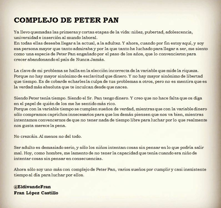 Complejo de peter pan