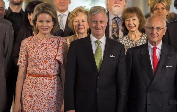 Queen Mathilde and King Philippe hosted a lunch for the jury members of the Queen Elisabeth Piano Competition 2016