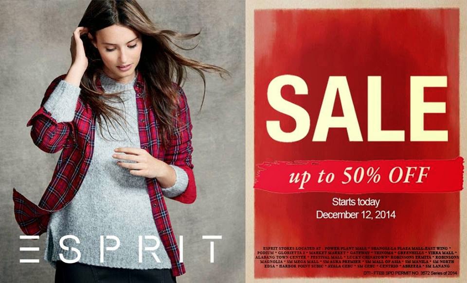 Manila Shopper Esprit Holiday SALE Dec 2014