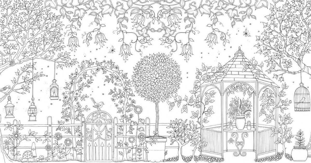 desenhos do livro jardim secreto para colorir