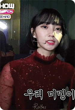 앞머리 있는 오마이걸 비니.gif | 인스티즈