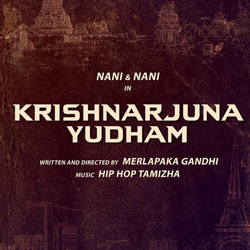 Krishnarjuna Yudham (2017) Audio CD Cover Krishnarjuna Yudham (2017) Telugu Movie Audio CD Front Covers, Posters, Pictures, Pics, Images, Photos, Wallpapers