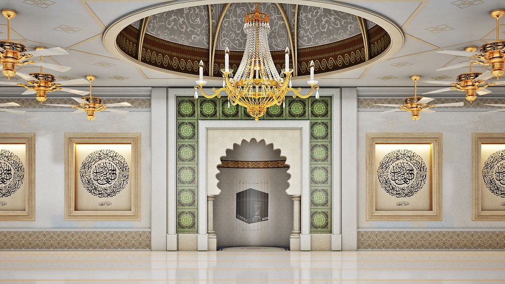 44 Gambar Kaligrafi Dinding Masjid / Mushola Terbaik Model Desain