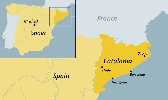 Geografi Catalonia Spanyol