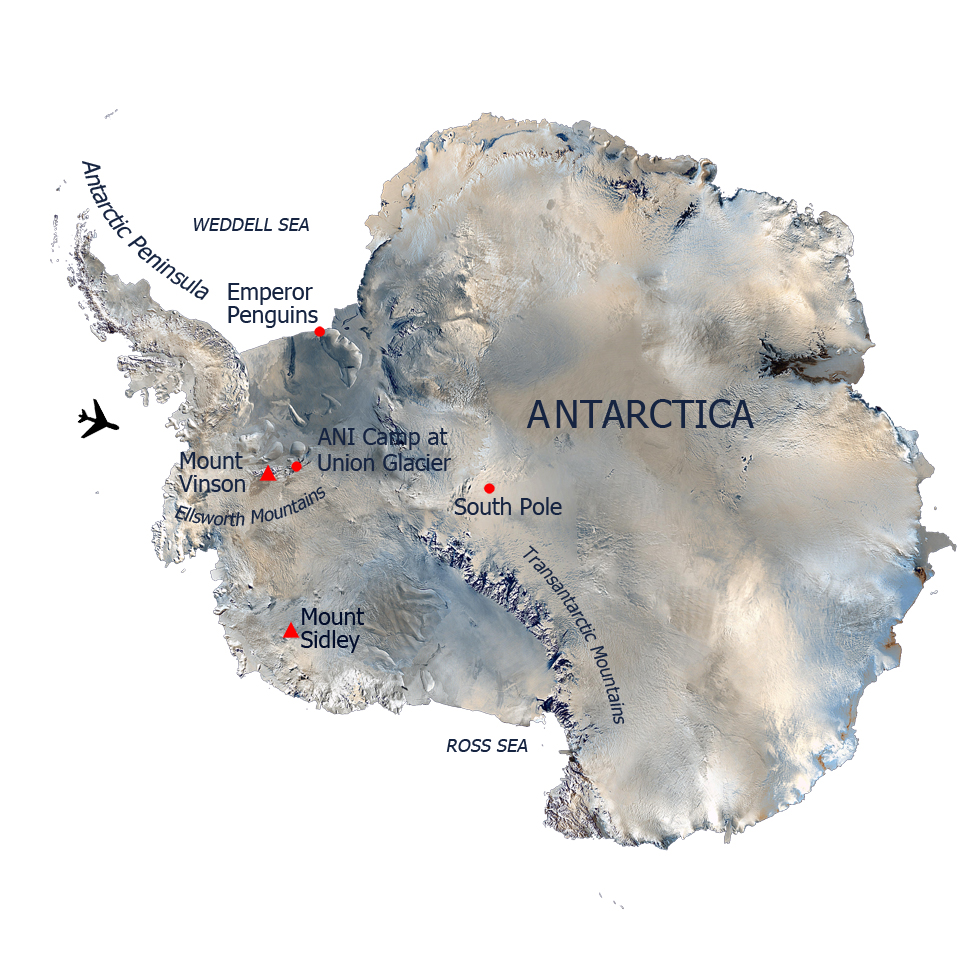 L'Antartide è uno dei luoghi più freddi e inospitali della terra, vera  patria della neve e del gelo, con temperature che possono essere inferiori  a 50 gradi sotto lo zero e condizioni