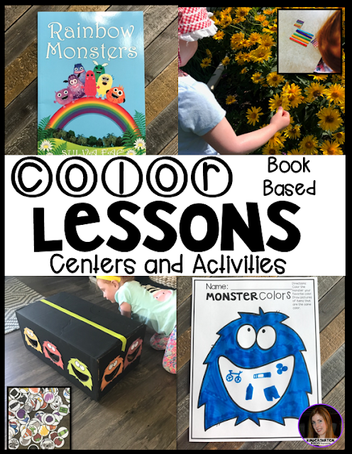 Are you looking for fun hands on activities to work on color identification with your child or students?  Then check out our color themed centers.