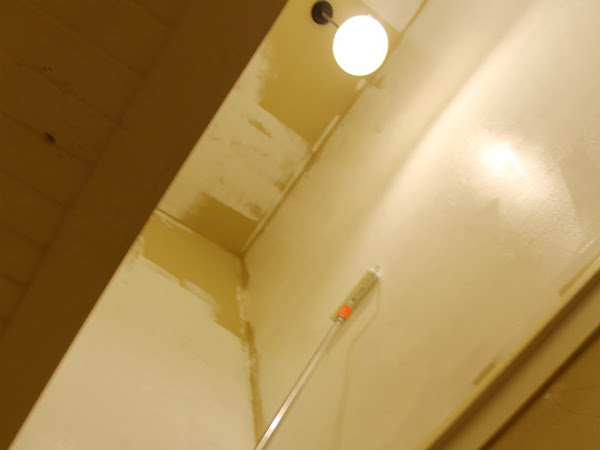 How I Painted our High Ceilings