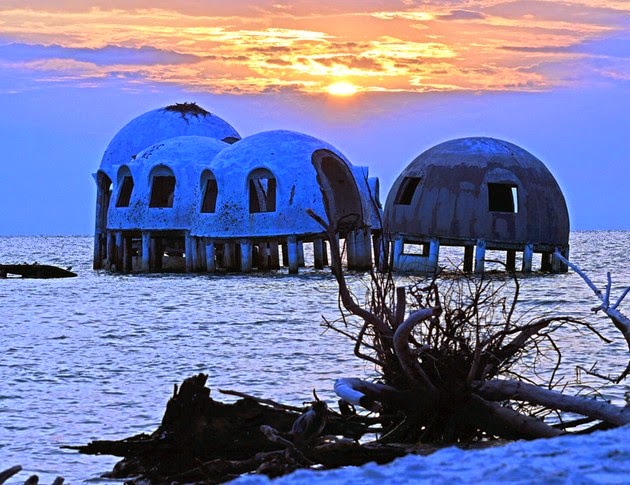 Disappearing Domes at Sunset